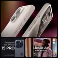 iPhone 15 Pro Spigen Liquid Air TPU Cover - Titanium Natural