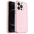 iPhone 15 Pro Stylish Glitter Series Hybrid Cover - Pink
