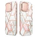 iPhone 15 Pro Supcase Cosmo Mag Hybrid-etui - Pink Marble