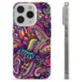 iPhone 15 Pro TPU Cover - Abstrakte Blomster