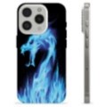 iPhone 15 Pro TPU Cover - Blå Ild Drage