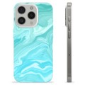 iPhone 15 Pro TPU Cover - Blå Marmor