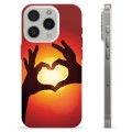 iPhone 15 Pro TPU Cover - Hjertesilhuet