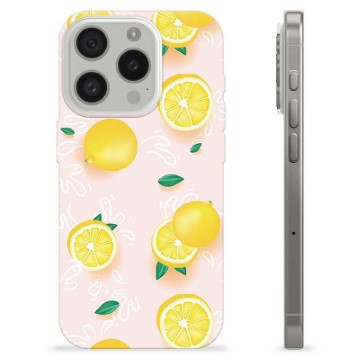 iPhone 15 Pro TPU Cover - Citron Mønster