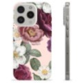iPhone 15 Pro TPU Cover - Romantiske Blomster