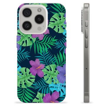 iPhone 15 Pro TPU Cover - Tropiske Blomster
