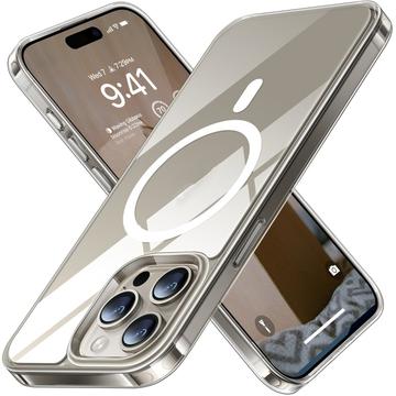 iPhone 15 Pro Torras X-Shock MagSafe TPU Cover - Gennemsigtig