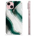 iPhone 15 TPU Cover - Smaragd Marmor