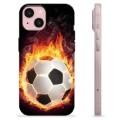 iPhone 15 TPU Cover - Fodbold Flamme