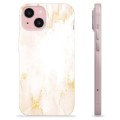 iPhone 15 TPU Cover - Gylden Perle Marmor
