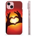 iPhone 15 TPU Cover - Hjertesilhuet