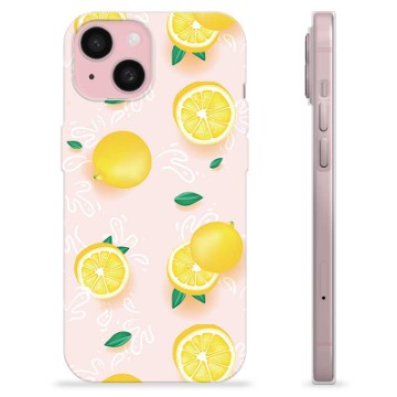 iPhone 15 TPU Cover - Citron Mønster