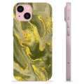 iPhone 15 TPU Cover - Oliv Marmor