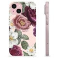 iPhone 15 TPU Cover - Romantiske Blomster