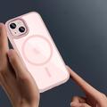 iPhone 15 Tech-Protect Magmat Cover - MagSafe Kompatibel - Pink / Klar