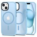 iPhone 15 Tech-Protect Magmat Cover - MagSafe Kompatibel - Sky Blå / Frostet