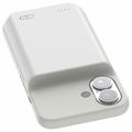 iPhone 16 Backup Battericover - 7000mAh - Hvid