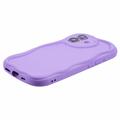 iPhone 16 Candy Color Wavy TPU Cover - Lilla
