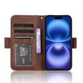 iPhone 16 Kortholder Pung Etui - Brun