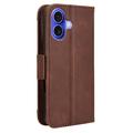 iPhone 16 Kortholder Pung Etui - Brun