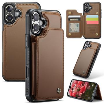 iPhone 16 Caseme C22-etui RFID-kortpung - brun