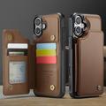 iPhone 16 Caseme C22-etui RFID-kortpung - brun