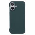 iPhone 16 Plastik Cover Uden Sider - Mørkegrøn
