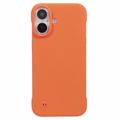 iPhone 16 Plastik Cover Uden Sider - Orange