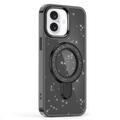iPhone 16 Glitter Hybrid cover med kickstand - MagSafe-kompatibel