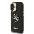 iPhone 16 Guess Grained 4G Logo Stativkamera Cover - Sort