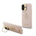 iPhone 16 Guess Grained 4G Logo Stativkamera Cover - Pink