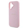 iPhone 16 Guess Grained Classic Logo Hybrid Cover - MagSafe-kompatibel