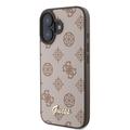 iPhone 16 Guess Peony Script Cover - MagSafe-kompatibel - Brun