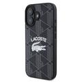 iPhone 16 Lacoste Blend Monogram Cover - MagSafe-kompatibelt - Sort