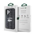 iPhone 16 Lacoste Blend Monogram Cover - MagSafe-kompatibelt - Sort