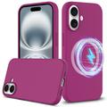 iPhone 16 Liquid Silikone Cover - MagSafe Kompatibel - Lilla