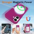 iPhone 16 Liquid Silikone Cover - MagSafe Kompatibel - Lilla