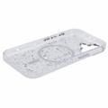 iPhone 16 MagSafe-kompatibel Glitter Pailletter Epoxy Cover - Hvid
