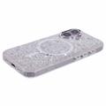 iPhone 16 MagSafe-kompatibel Glitter Pailletter Epoxy Cover - Hvid