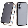iPhone 16 Magnetisk Cover med Hærdet Glas - Privatliv