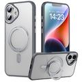 iPhone 16 Magnetisk Stativ Hybrid Cover - grå