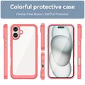 iPhone 16 Plus Anti-Shock Hybrid Cover - Rød
