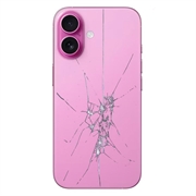 iPhone 16 Plus Bagcover Reparation - kun glasset - Pink