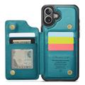 iPhone 16 Plus Caseme C22-etui RFID-kortpung - grøn