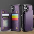 iPhone 16 Plus Caseme C22-etui RFID-kortpung - lilla