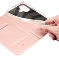 iPhone 16 Plus Dux Ducis Skin Pro Flip Cover - Pink