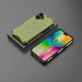 iPhone 16 Plus Honeycomb Armored Hybrid Cover - Grøn