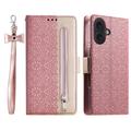 iPhone 16 Plus Lace Pattern Etui med Pung