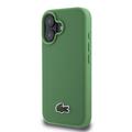 iPhone 16 Plus Lacoste Iconic Petit Pique Woven Logo Cover - MagSafe-kompatibel - Grøn