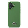 iPhone 16 Plus Lacoste Iconic Petit Pique Woven Logo Cover - MagSafe-kompatibel - Grøn